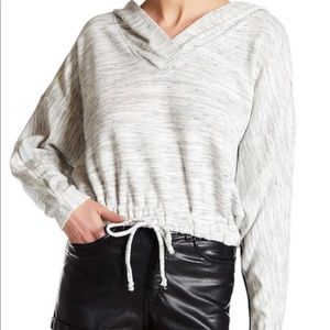 Harlowe & Graham Adjustable Drawstring Hem Hoodie